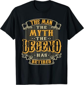 The Legend Has Retired Vintage Style Retirement For Men Male T-Shirt