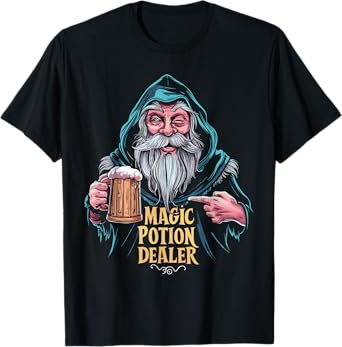 LARP, Magic Potion Dealer Beer Druid Wizard Ren Faire T-Shirt