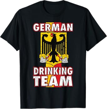 German Drinking Team Germany Flag Funny Oktoberfest Gift T-Shirt