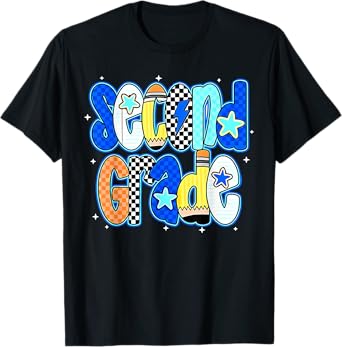 Back To School Hello Second Grade Team 2nd Grade Boy Girl T-Shirt