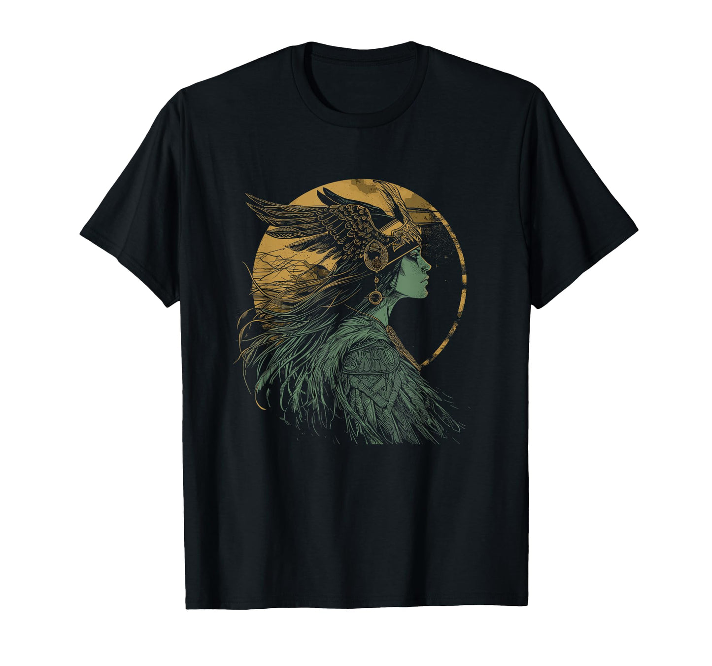 Freya Portrait Norse Gods Asatru Paganism Germanic T-Shirt