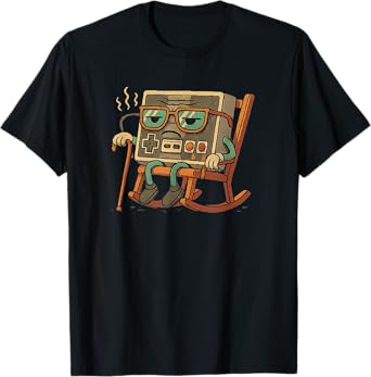 Funny Old Gamer Gaming Retro 80s 90s Video Game Old Gamer T-Shirt