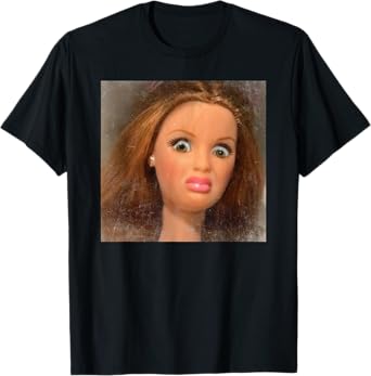 Funny Disgusting Doll face Meme T-Shirt