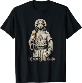Vintage Jesus I Beer I Believe In Jesus T-Shirt