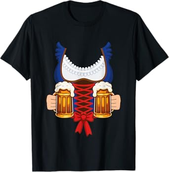 Funny Dirndl Beer for Oktoberfest Party German Look T-Shirt