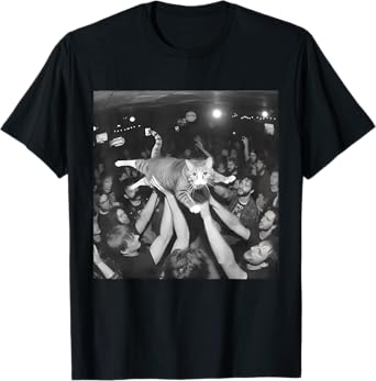 Funny Cat Rock Show Cat Meme Funny Cat Gang T-Shirt