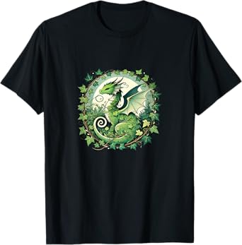 Green Ivy Dragon Nature lovers english ivy dragons T-Shirt