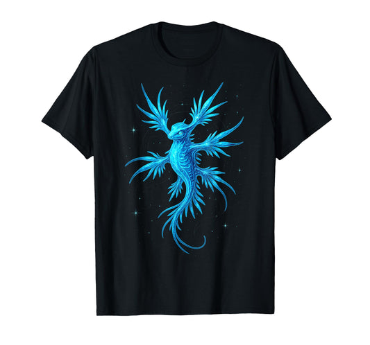 Blue Sea Dragon Glaucus Atlanticus Ocean Creature T-Shirt