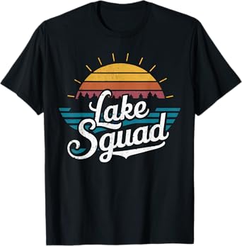 Lake Squad Family Matching Vacation Camping Life Summer Men Women Kids T-Shirt
