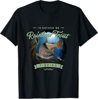 Vintage Look Rainbow Trout Fishing Gifts T-Shirt