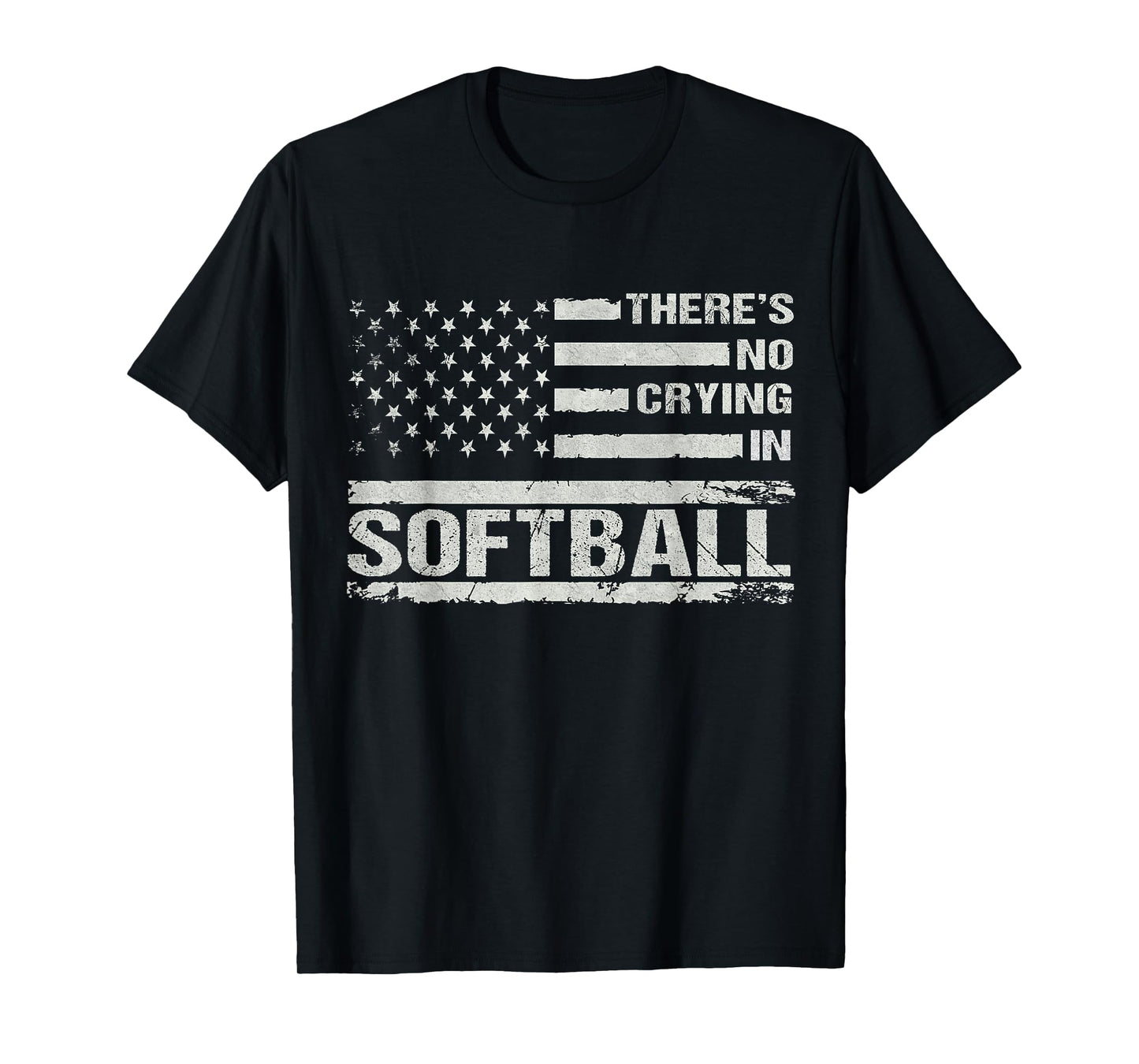 There Is No Crying In Softball Funny Game Day Softball Mom T-Shirt