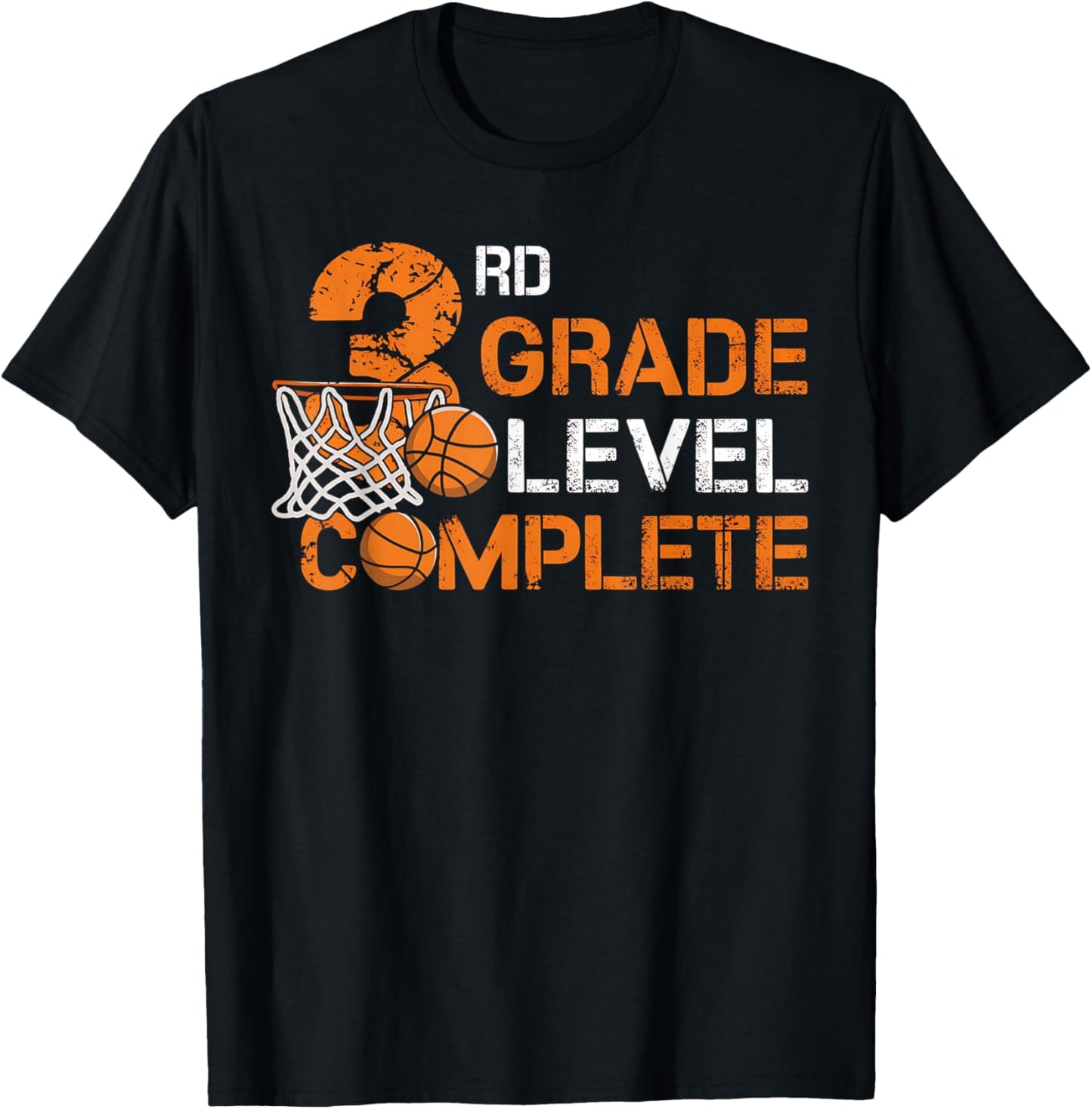 3rd Grade Level Complete Basketball Last Day Of School Boys T-shirt by TeeBrew