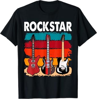 Rockstar Kids Vintage Guitar T-Shirt