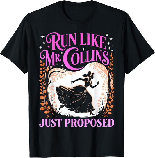 Run Like Mr Collins Just Proposed Vintage retro T-Shirt