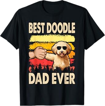 Best Doodle Dad Ever Goldendoodle Dog Dad Father's Day T-Shirt