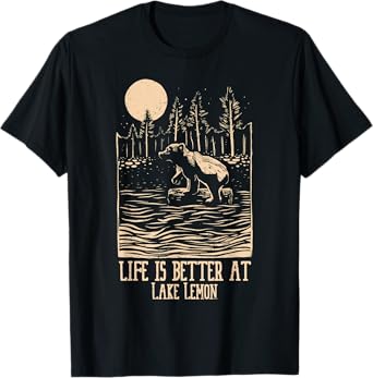 Life Is Better At Lake Lemon Kayaking And Pontooning T-Shirt