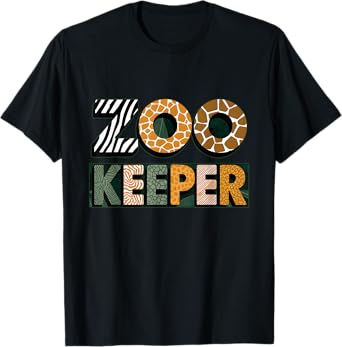 Zoo Keeper Costume Adult Halloween Party Safari Zookeeper T-Shirt
