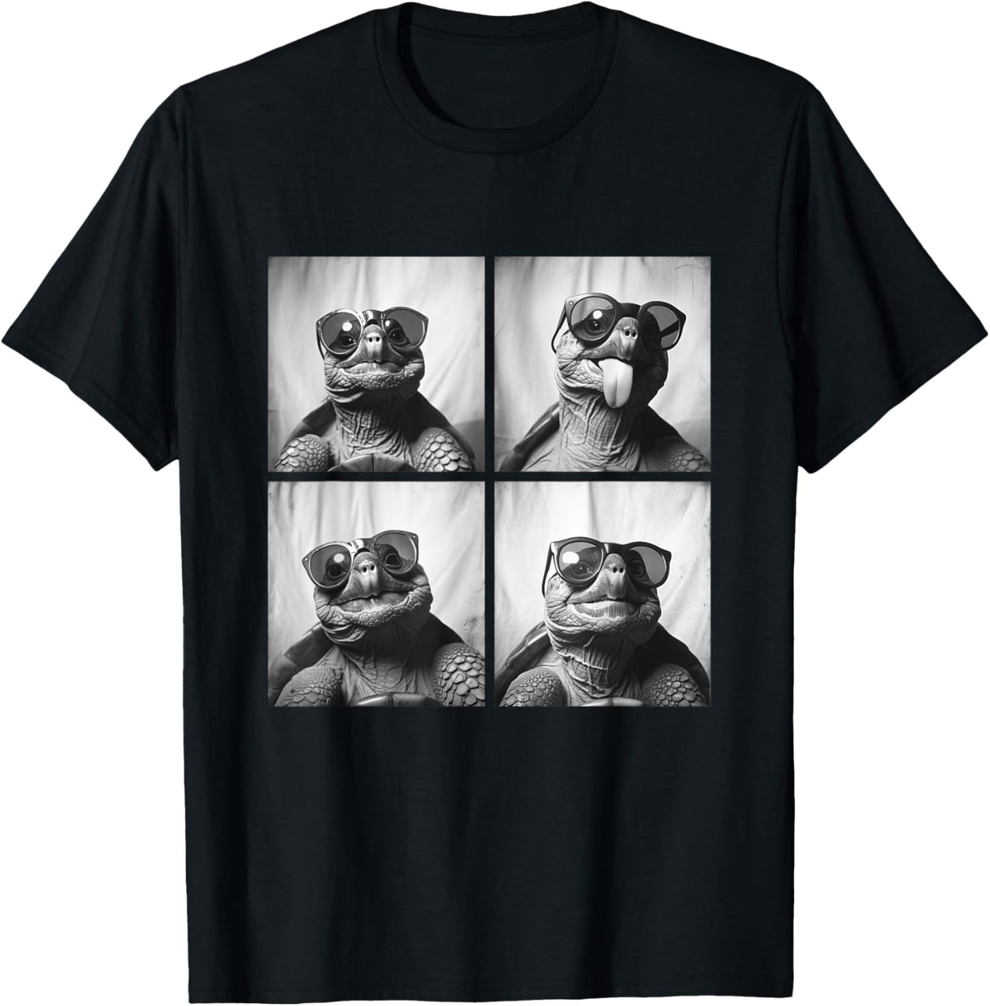 Funny Sea Turtles with Sunglasses Cool Ocean Animals Meme T-Shirt