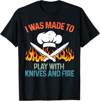 Funny Chef Design For Men Women Cooking Lovers Culinary Chef T-Shirt