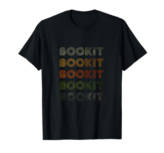 Love Heart Bookit Tee Grunge Vintage Style Black Bookit T-Shirt