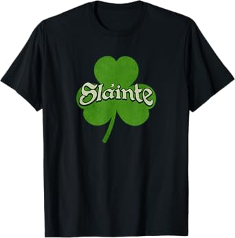 Vintage Slainte Irish St Patricks Day T-Shirt