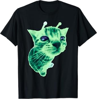 Gnarp Cat Silly Alien Cat Meme Brainrot Meme Funny Silly Cat T-Shirt