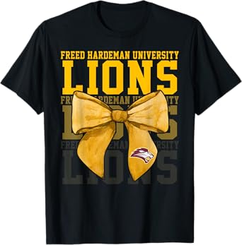 Freed-Hardeman University Lions Bow Vintage Athletics Girls T-Shirt