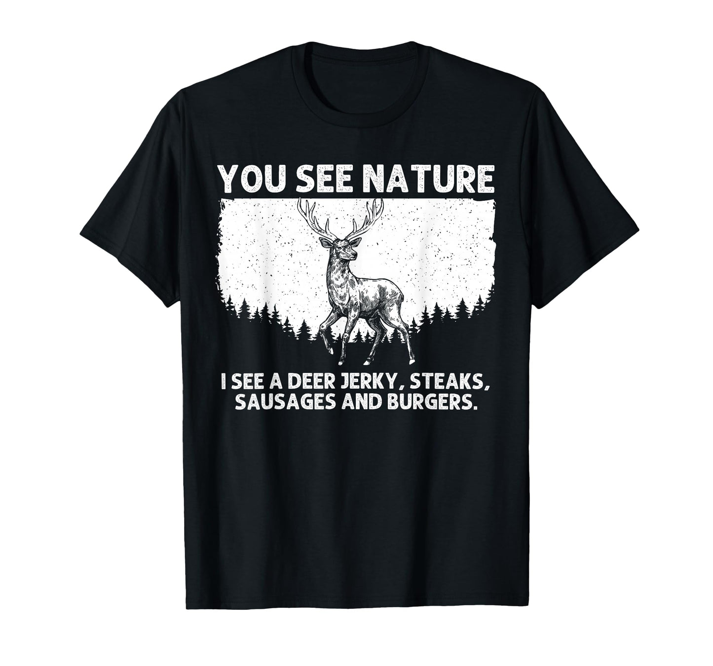 Deer Hunting Art for Men Women Wildlife Hunter Deer Hunting T-Shirt