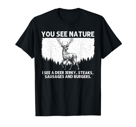 Deer Hunting Art for Men Women Wildlife Hunter Deer Hunting T-Shirt