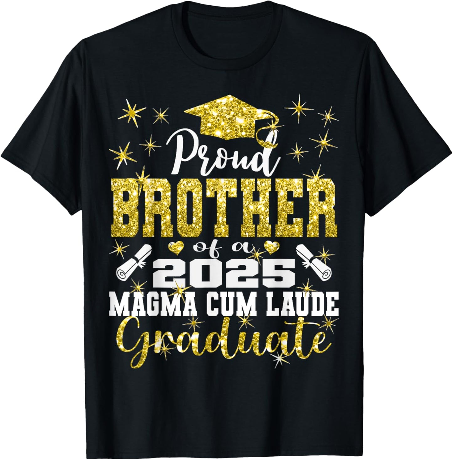 Proud Brother 2025 Magna Cum Laude Class 2025 Graduate T-Shirt