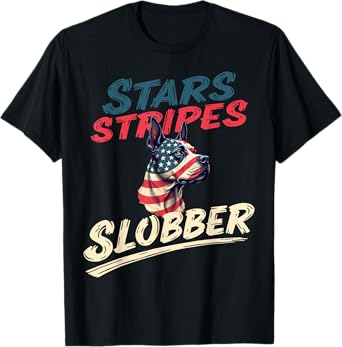 Funny Cane Corso Dog Vintage Italian Mastiff American Flag Men Women Kids T-Shirt