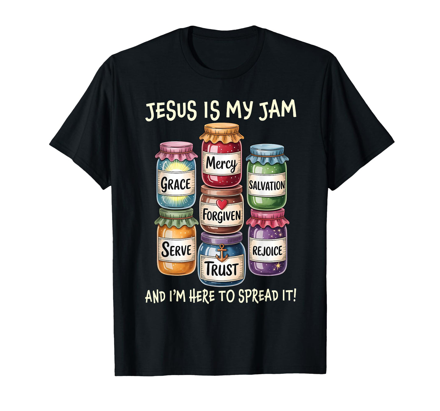 Vintage Jesus is My Jam and Im Here to Spread It Bible Verse T-Shirt