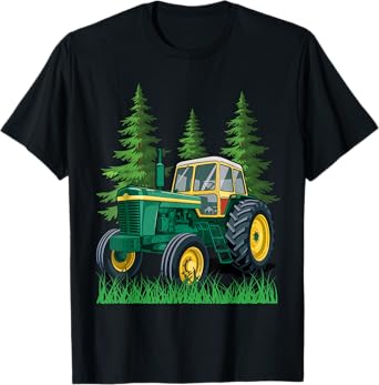 Green Farming Tractor T-Shirt
