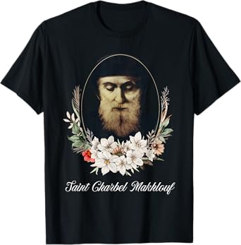 Religious Catholic Saint Charbel Makhlouf Christian Faith T-Shirt