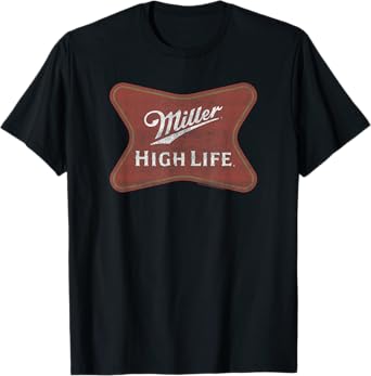 Coors Miller High Life Centered Vintage Logo T-Shirt