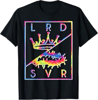 Vintage Tie Dye Retro Jesus Christian Lord & Savior graphic T-Shirt