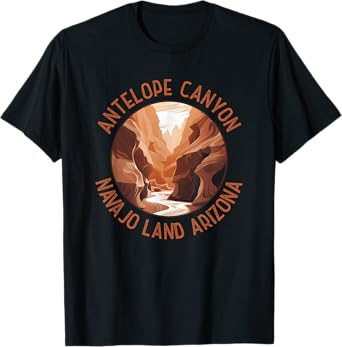 Antelope Canyon Arizona Distressed Circle Vintage T-Shirt