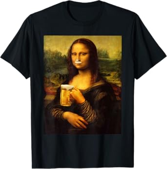Mona Lisa T-Shirt Beer Hacken, T-Shirt Men, Shirt Women T-Shirt