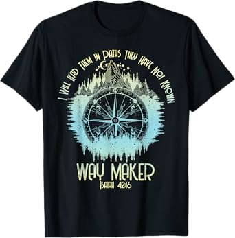 Spiritual Way Maker Bible Verse Christian Faith Way Maker T-Shirt