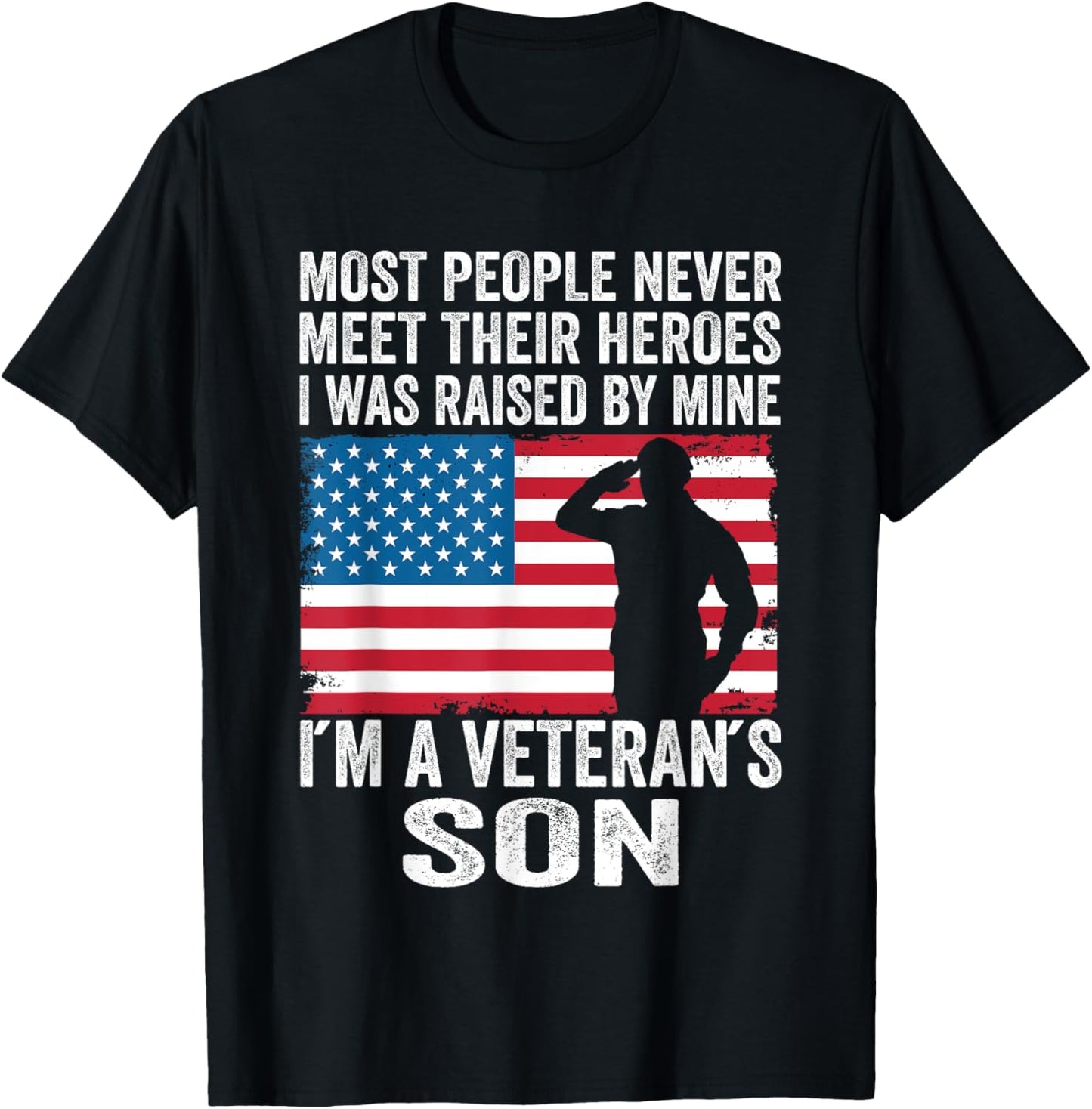 American Proud Veteran Son Veterans Day Memorial Day T-Shirt