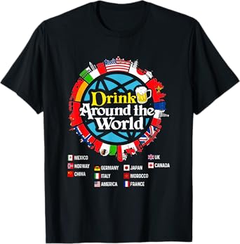 Funny Drinkers Quote Adults Vacations Drinking Countries T-Shirt
