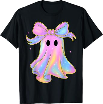Ghost Pumpkin Coquette Halloween Pumpkin Cute T-Shirt