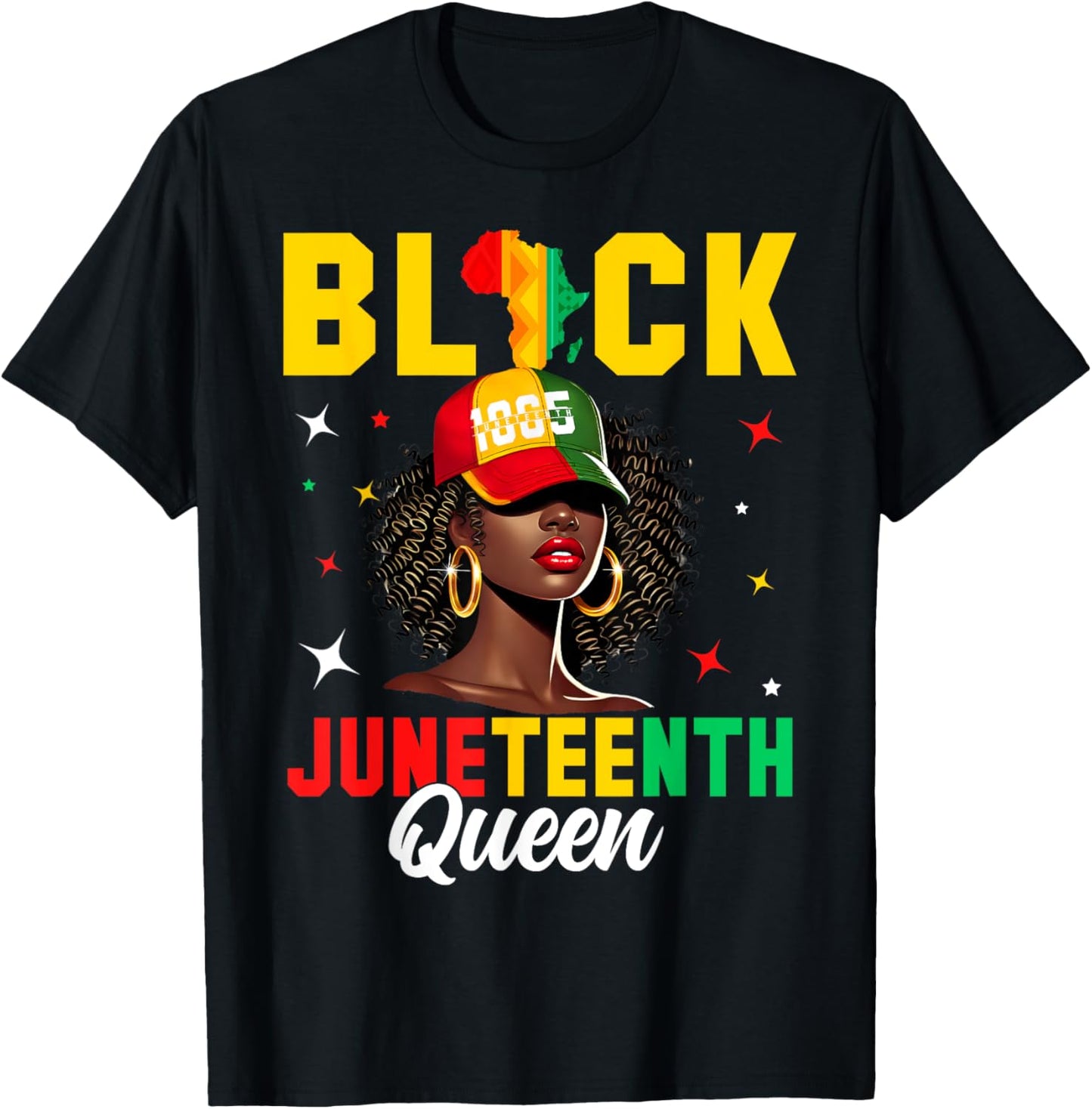 Juneteenth Black Queen 1865 African American Pride T-Shirt