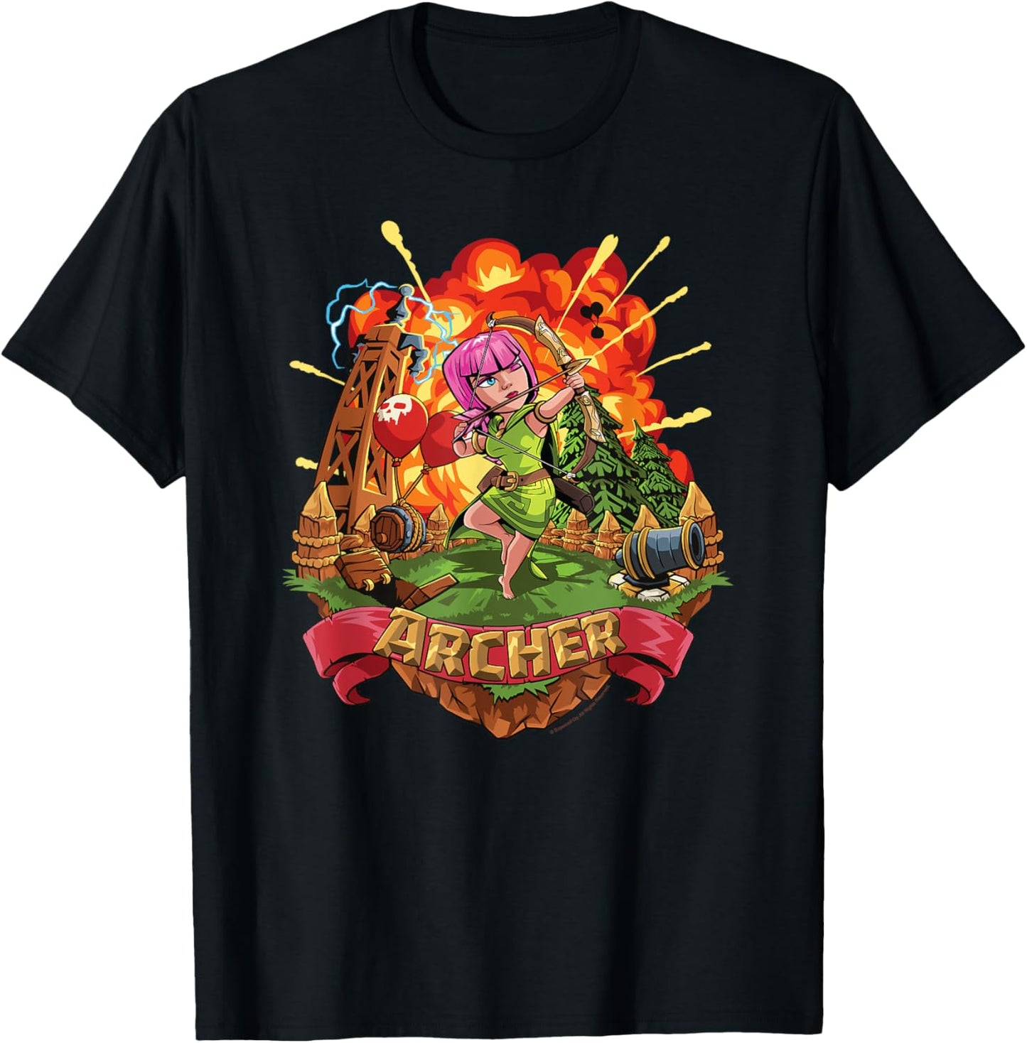 Clash of Clans Archer Epic Explosion Logo T-Shirt
