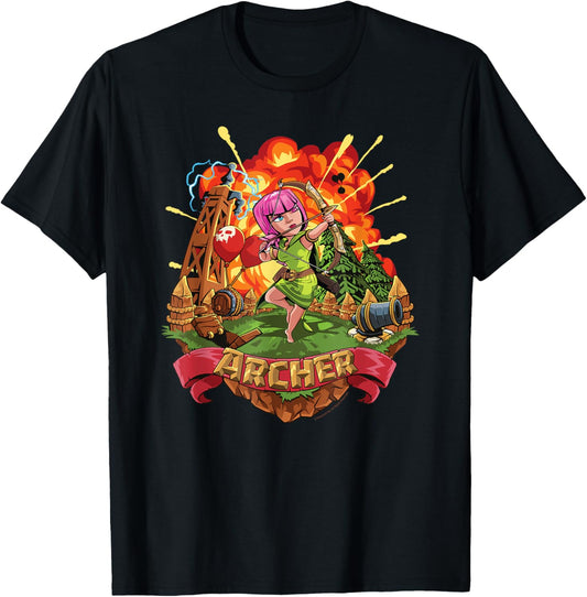Clash of Clans Archer Epic Explosion Logo T-Shirt