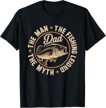 Funny Dad Fishing Fisherman Fish Lover Father's Day Mens T-Shirt