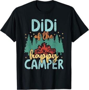 Didi of Happy Camper 1st Birthday Party Retro Didi T-Shirt