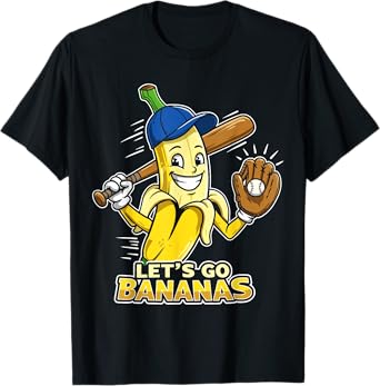 Funny Banana Shirts Gift Fruit Lovers Boys Lets Go Bananas T-Shirt