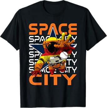 Classic Space City Proud Name Personalized Kawaii Houston T-Shirt