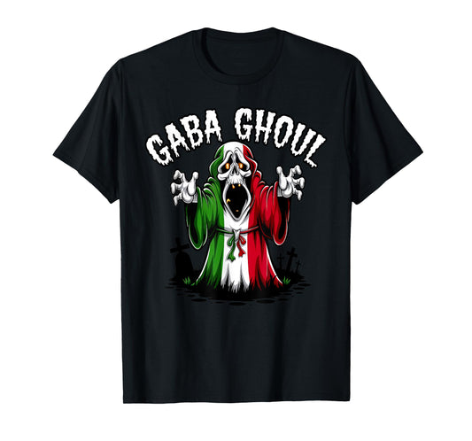 Halloween Graveyard Gaba Ghoul Ghost Funny Italian Gabagool T-Shirt